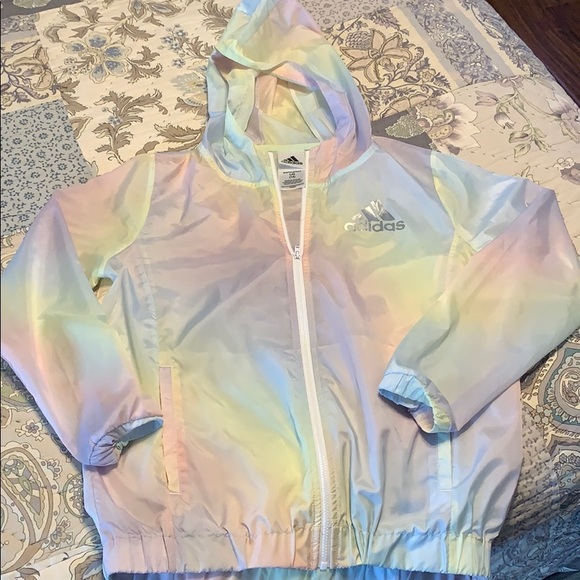 girls adidas rain jacket